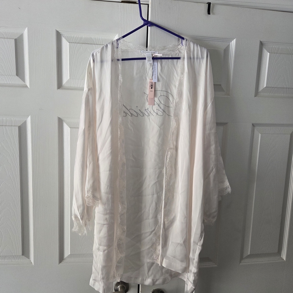 Victoria's Secret White Lace Bridal Robe